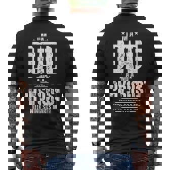 I’m A Dad And A Physicist Nothing Scares Me Physicist Dad Men's Back Print T-Shirt - Monsterry