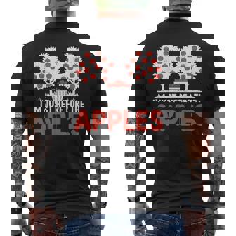 I'm Just Here For The Apples Harvest Festival Men's Back Print T-Shirt - Monsterry