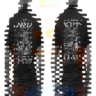 I'm A Work I Don't Stop When I Am Tired I Stop When I'm Done Men's T-shirt Back Print - Seseable