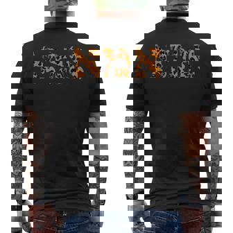 Ima Hebreo Mamá En Leopardo Impresión Letras Camiseta Hombre Estampado Espalda - Regaloses