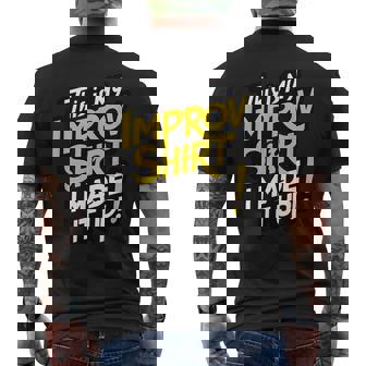 This Is My Improv Actuación Teatro Drama Divertido Actor Actriz Camiseta Hombre Estampado Espalda - Regaloses