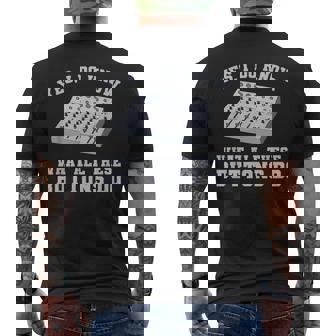 Ingénieur De Son Mixer Opérateur Technicien Du Son T-shirt imprimé au dos - Cadeauxyz