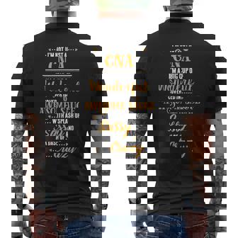Inked Creation CNA Big Cup Of Awesome Sassy Classy Crazy Men's Back Print T-Shirt - Monsterry