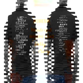 Inked Creation MIRIAM Big Cup Of Awesome Sassy Classy Crazy Men's Back Print T-Shirt - Monsterry