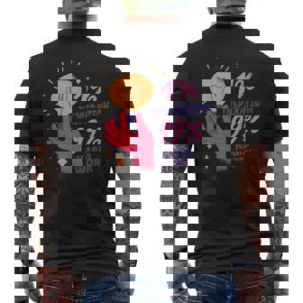 Inspiration And Hard Work Lightbulb Bright Percentage Men's Back Print T-Shirt - Monsterry