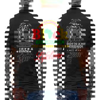 Inspiring Black History Month I Am Historic Exist Lifetime Men's T-shirt Back Print | Mazezy