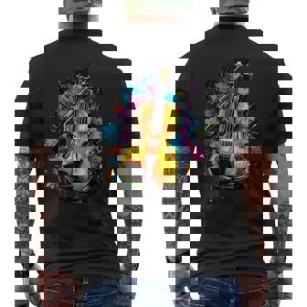 Instrumento Deiola Sobreiola Pintada De Colores Camiseta Hombre Estampado Espalda - Regaloses