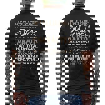Intelligence Plus Character Mlk Day Black History Month Blm Men's T-shirt Back Print - Thegiftio
