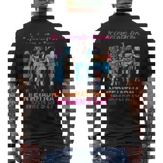 International Women's Day 2025 8 March Men's T-shirt Back Print - Monsterry