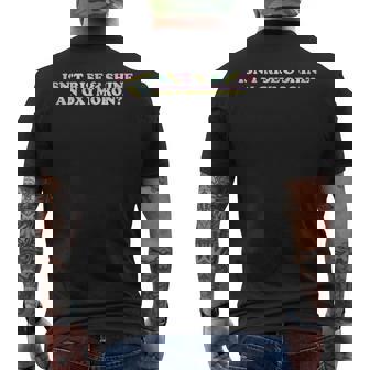 Isn't Rise & Shine An Oxymoron Quote Men's Back Print T-Shirt - Monsterry