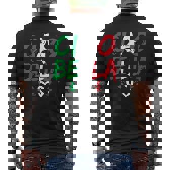 Italia Ciao Bella Italian Heart T-Shirt mit Rückendruck - Geschenkecke