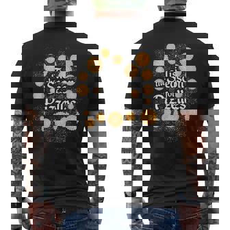 Italian Christmas Cookies Tis The Season For Pizzelles Men's Back Print T-Shirt - Monsterry