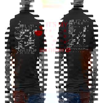 It's My 54th Birthday Queen 54 Years Old Tiara Crown Diamond Men's Back Print T-Shirt - Monsterry