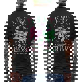 It's My 8Th Birthday Witch Pink And Green 8 Year Old Men's T-shirt Back Print | Mazezy