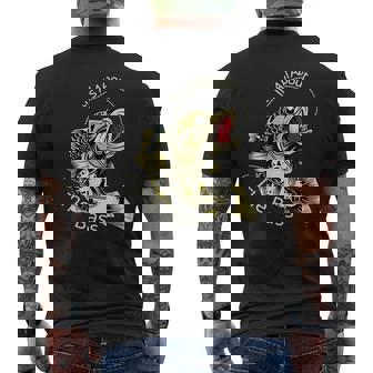 It's All About The Bass Fisherman Fishing Men's Back Print T-Shirt - Monsterry