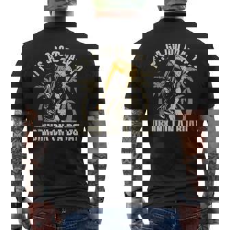 It's A Good Day To Drink On A Boat Retro Vintage Boating Men's T-shirt Back Print | Mazezy