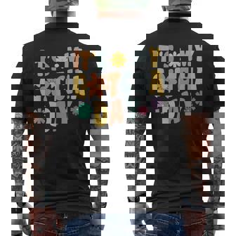 It's My Gotcha Day Kids Adoption Announcement Graphic Men's Back Print T-Shirt - Monsterry