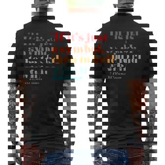 If Its Just A Symbol Then To Hell With It Retro Men's Back Print T-Shirt - Monsterry