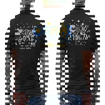 It's Ok To Be A Little Extra World Down Syndrome Awareness Men's T-shirt Back Print - Thegiftio