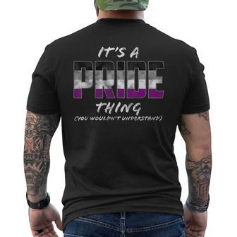 It's A Pride Thing Asexual Pride Flag T-Shirt mit Rückendruck - Geschenkecke