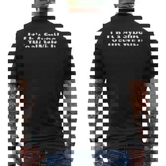 If It's A Symbol To Hell With It Men's Back Print T-Shirt - Monsterry