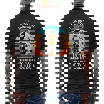 J'aime La Musique Et Peut-Être Le Sarcasme Drôleintage De 3 Personnes T-shirt imprimé au dos - Cadeauxyz