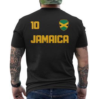 Jamaica Flag Reggae Music Fan Jersey T-Shirt mit Rückendruck - Geschenkecke