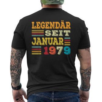 Januar 1979 Lustige Geschenke 46 Geburtstag T-Shirt mit Rückendruck - Geschenkecke