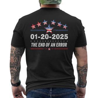 January 20 Inauguration Day 2025 End Of An Error Men's T-shirt Back Print - Thegiftio UK