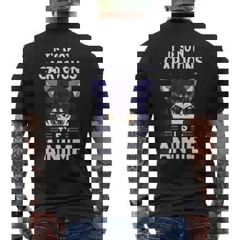 Japan Anime Manga It's Not Cartoons It's Anime T-shirt imprimé au dos - Cadeauxyz