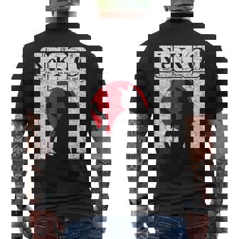 Japanese Cat Periodic Table Elements Kawaii Neko Japanese Men's Back Print T-Shirt - Monsterry