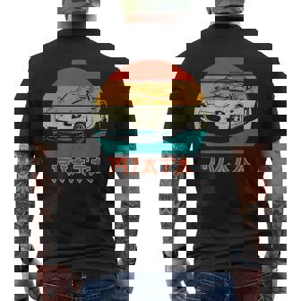 Japanese Miata Car Retro Vintage Sports Car Legend 90S Men's T-shirt Back Print - Monsterry