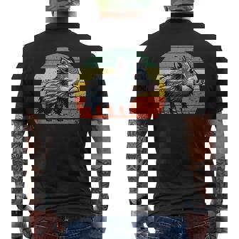 Javelina On A Vintage Sunset Javelina Men's T-shirt Back Print - Seseable
