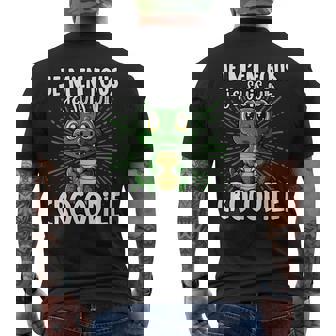 Je M'en Fous Je Suis Un Crocodile Crocodile Mignon T-shirt imprimé au dos - Cadeauxyz