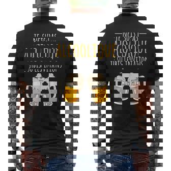 Je Ne Suis Pas Alcoolique Je Subis Invitations Bière Alcool T-shirt imprimé au dos - Cadeauxyz