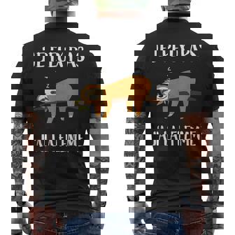Je Peux Pas J'ai La Flemme Paresseux T-shirt imprimé au dos - Cadeauxyz