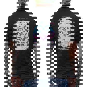 Je Porte Duiolet Sarcelle Pour Quelqu'un Qui Me Manque Tous Les Jours T-shirt imprimé au dos - Cadeauxyz