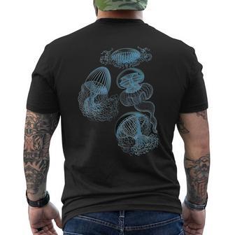 Jellyfish Ocean Lover Bioluminescent Sea Animals T-Shirt mit Rückendruck - Geschenkecke