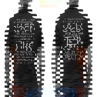 JERRY Name Personalized Birthday Christmas Joke Men's Back Print T-Shirt - Monsterry