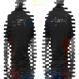 Jeuxidéo Drôle Cadeau Battement De Coeur Gamer Joueur Jeu T-shirt imprimé au dos - Cadeauxyz