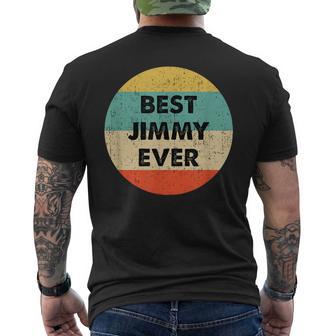 Jimmy First Name T-Shirt mit Rückendruck - Geschenkecke