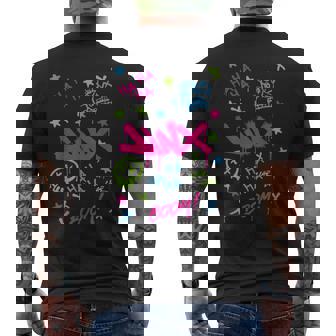 Jinx Graffiti Vibrant Punk Style Men's T-shirt Back Print - Thegiftio