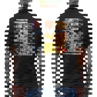 John Pork Marvin Beak Tim Cheese Bacon Egg Cheese Men's T-shirt Back Print - Monsterry