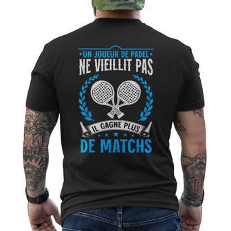 Joueur De Padel Cadeau Padel Padeliste T-shirt imprimé au dos - Cadeauxyz