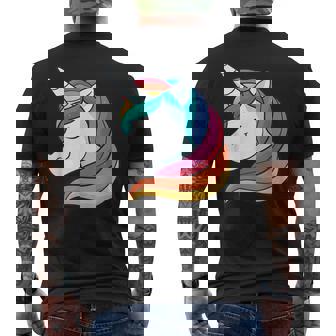 Joyeuse Licorne Arc-En-Ciel Cheveux Créature Corne T-shirt imprimé au dos - Cadeauxyz