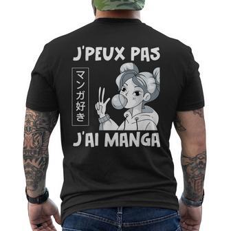 J'peux Pas J'ai Manga Japon Otaku Rigolo Anime Manga T-shirt imprimé au dos - Cadeauxyz