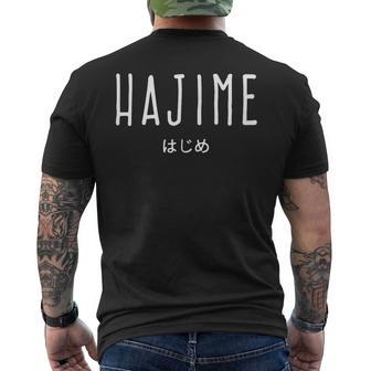 Judo Hajime Quote Idea Judoka T-Shirt mit Rückendruck - Geschenkecke