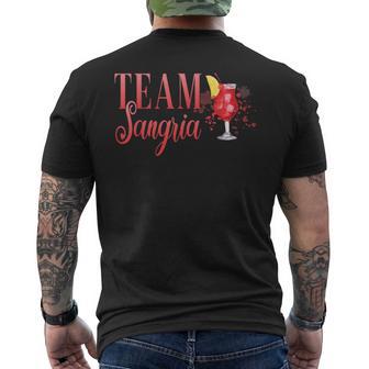 Junggesellinnenabschied Team Sangria Cocktail Für Barkeeper T-Shirt mit Rückendruck - Geschenkecke