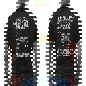 Just A Boy Who Loves African Wild Dogs Men's Back Print T-Shirt - Monsterry