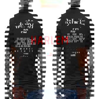 Just a Kid From HARLEM New York City NYC New York NY Men's Back Print T-Shirt - Monsterry